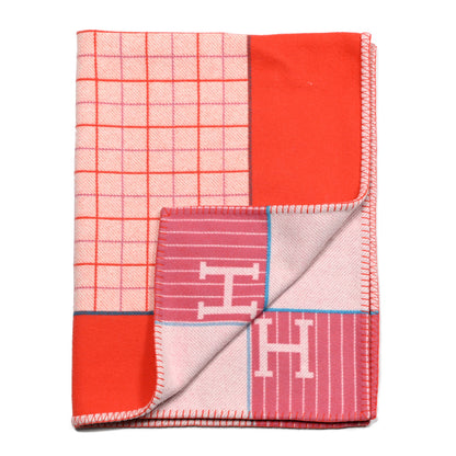Hermes Wool Cashmere Avalon Passe-Passe Blanket Figue 2 of 4