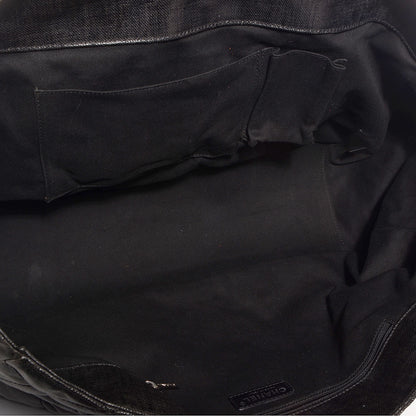 Chanel Coated Canvas Large CC Tote Black White 6 of 8