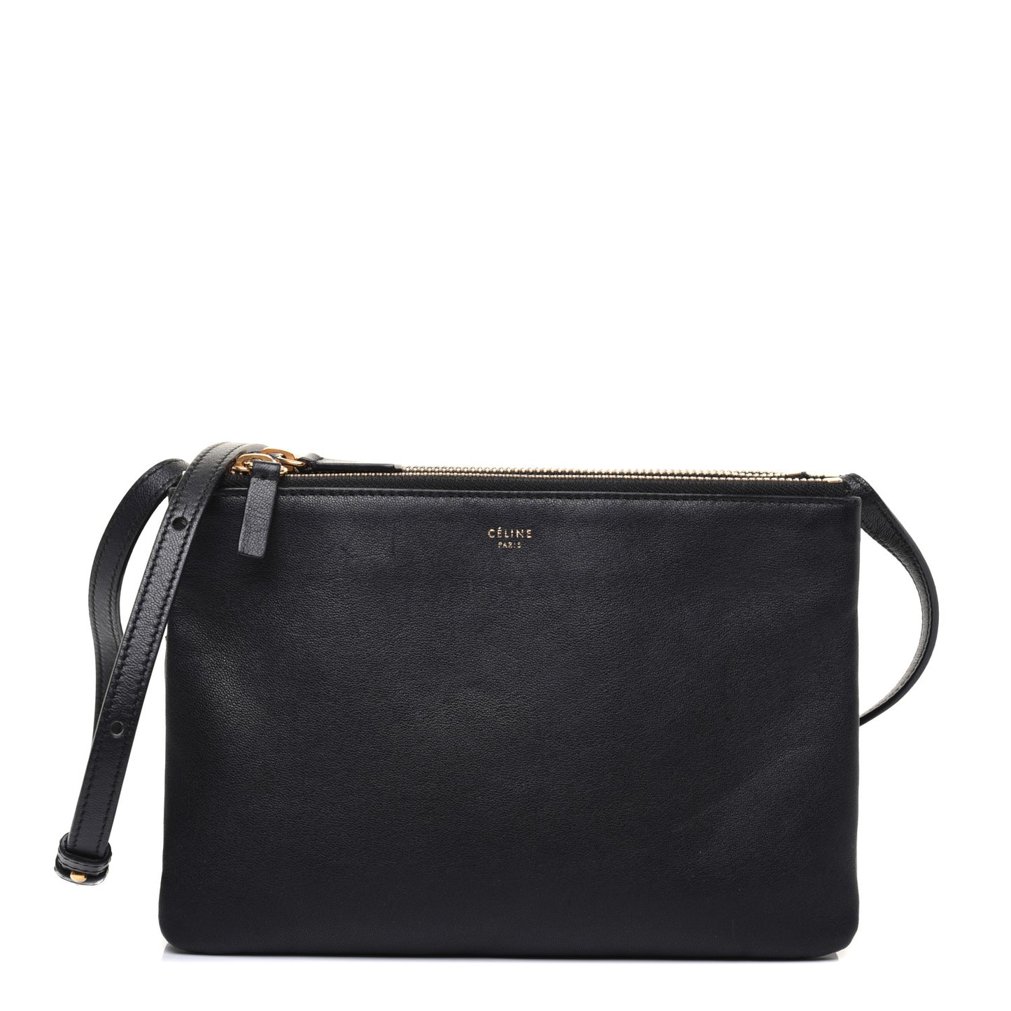 Lambskin Small Trio Crossbody Bag Black