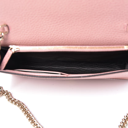 Gucci Dollar Calfskin Medium Betty Chain Wallet Soft Pink 9 of 10