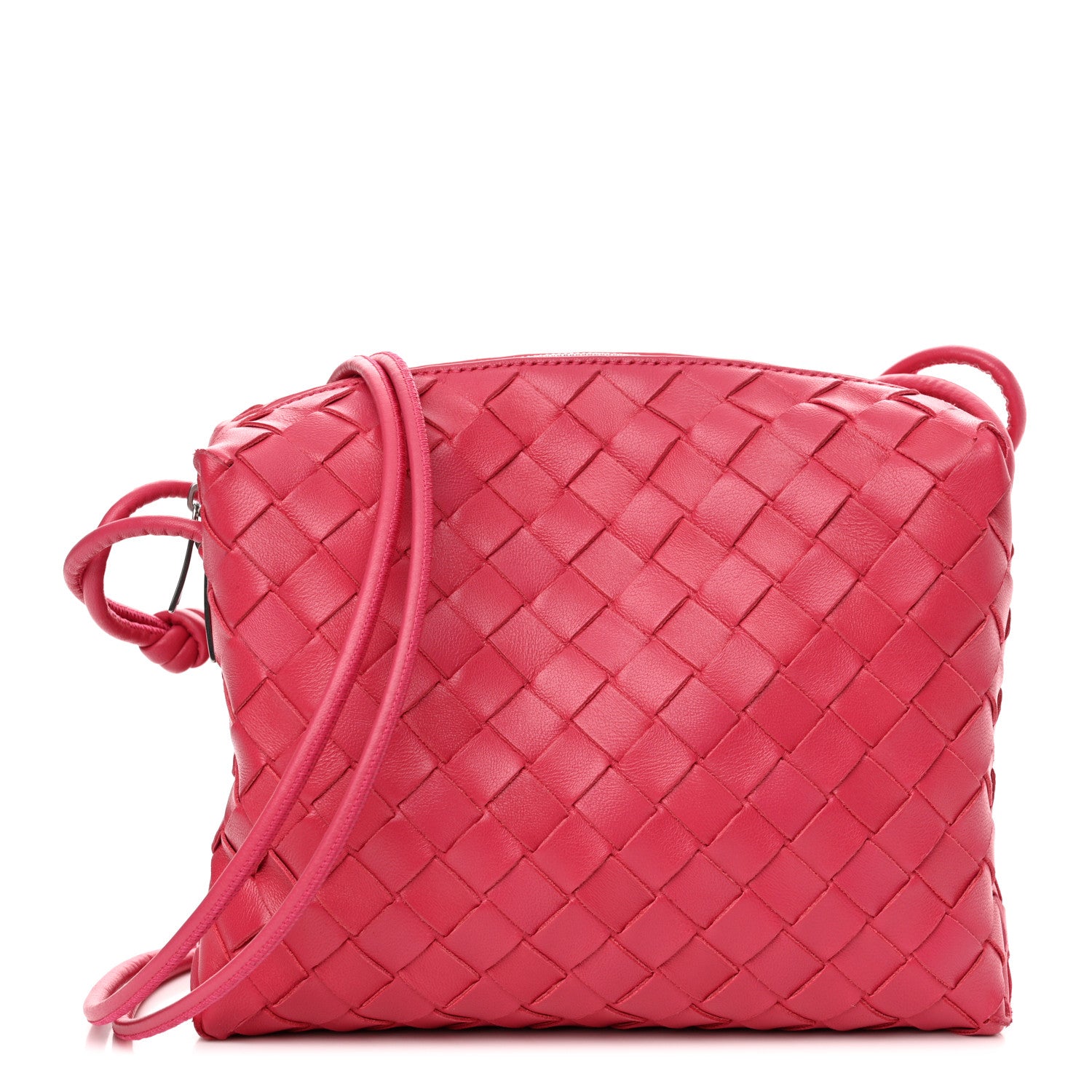 Bottega Veneta Nappa Intrecciato Small Loop Camera Bag Cranberry 1 of 9