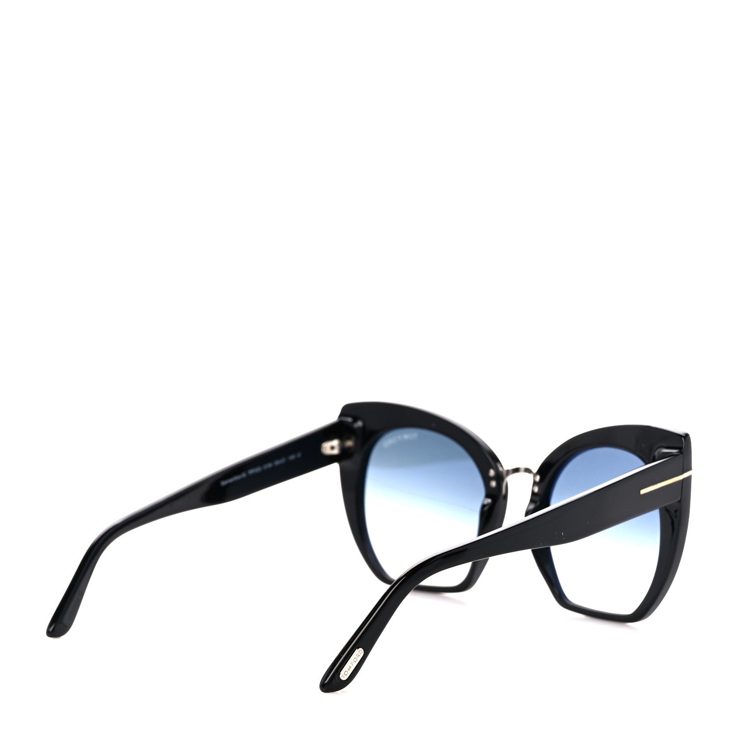 Tom Ford Samantha Cat Eye Sunglasses TF553 Black 4 of 8