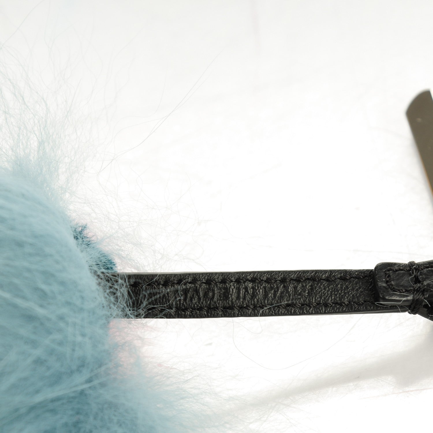 Fendi Fox Mink Rabbit Fur Vitello Flamingo Mini Monster Bag Bug Charm Lagoon Black Multicolor 3 of 4