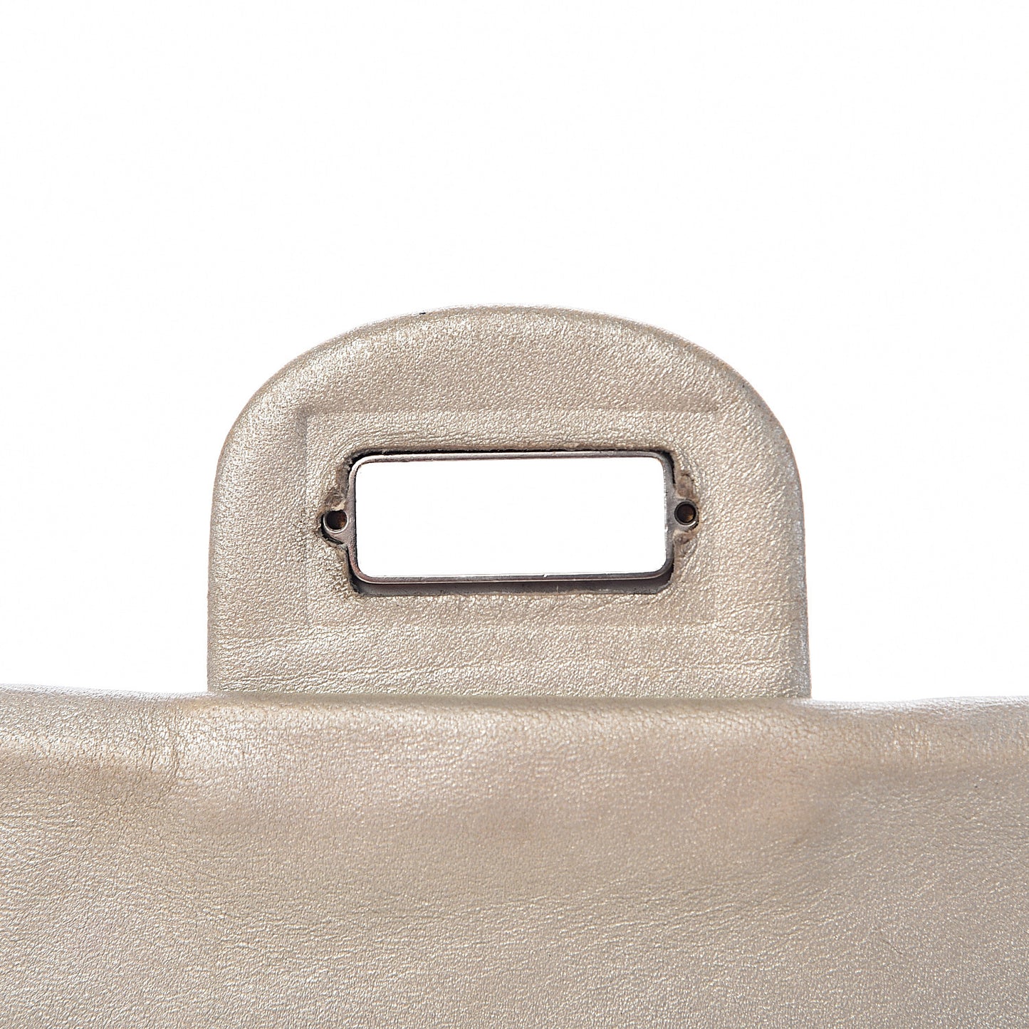 Metallic Calfskin Quilted 2.55 Reissue Clutch Silver