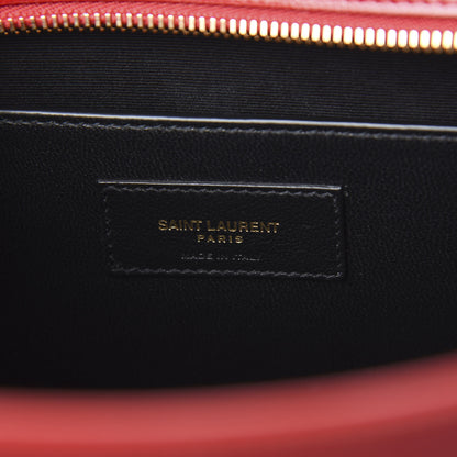 Saint Laurent Grain De Poudre Medium Uptown Tote Rouge Eros 7 of 10