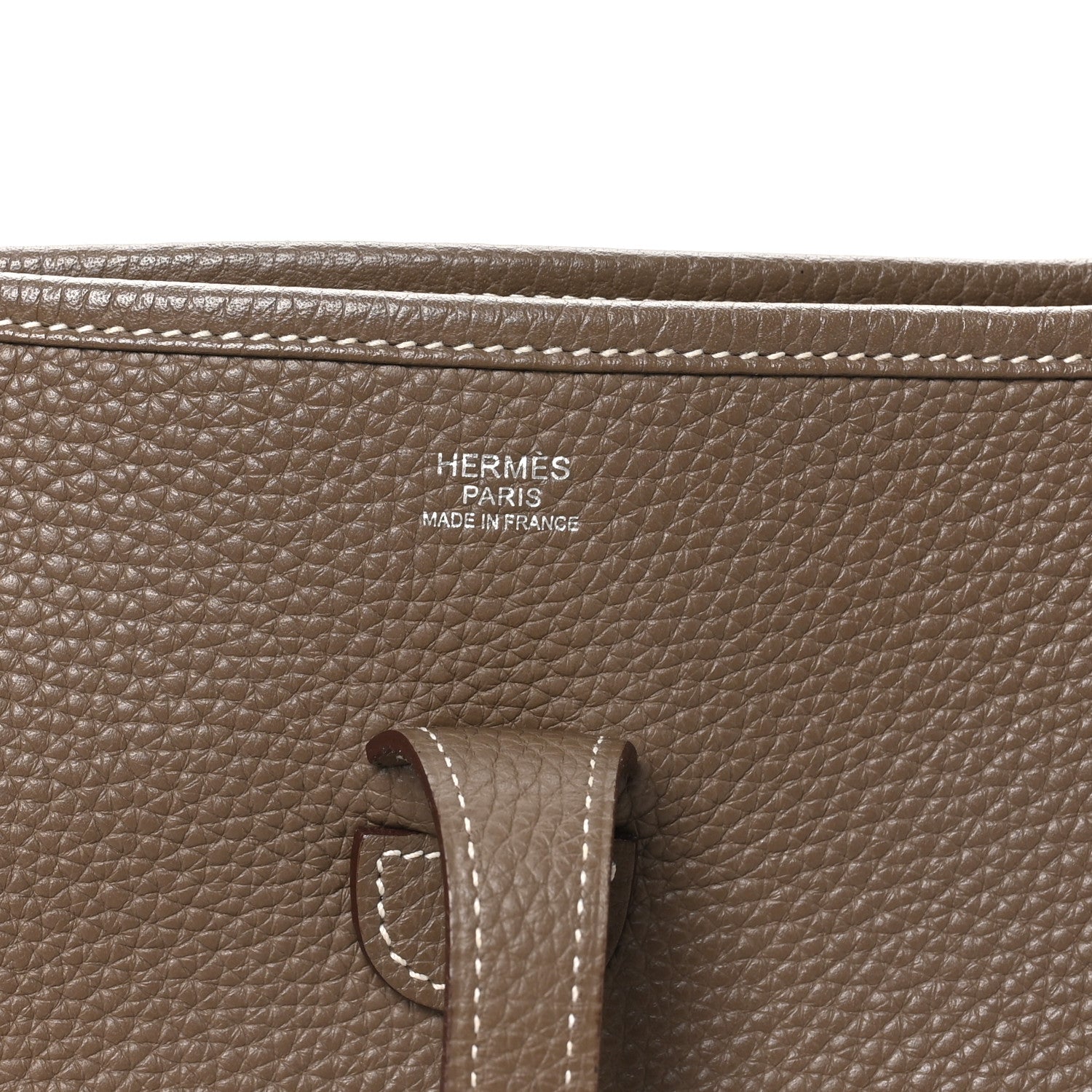 Hermes Taurillon Clemence Evelyne III PM Etoupe 6 of 10