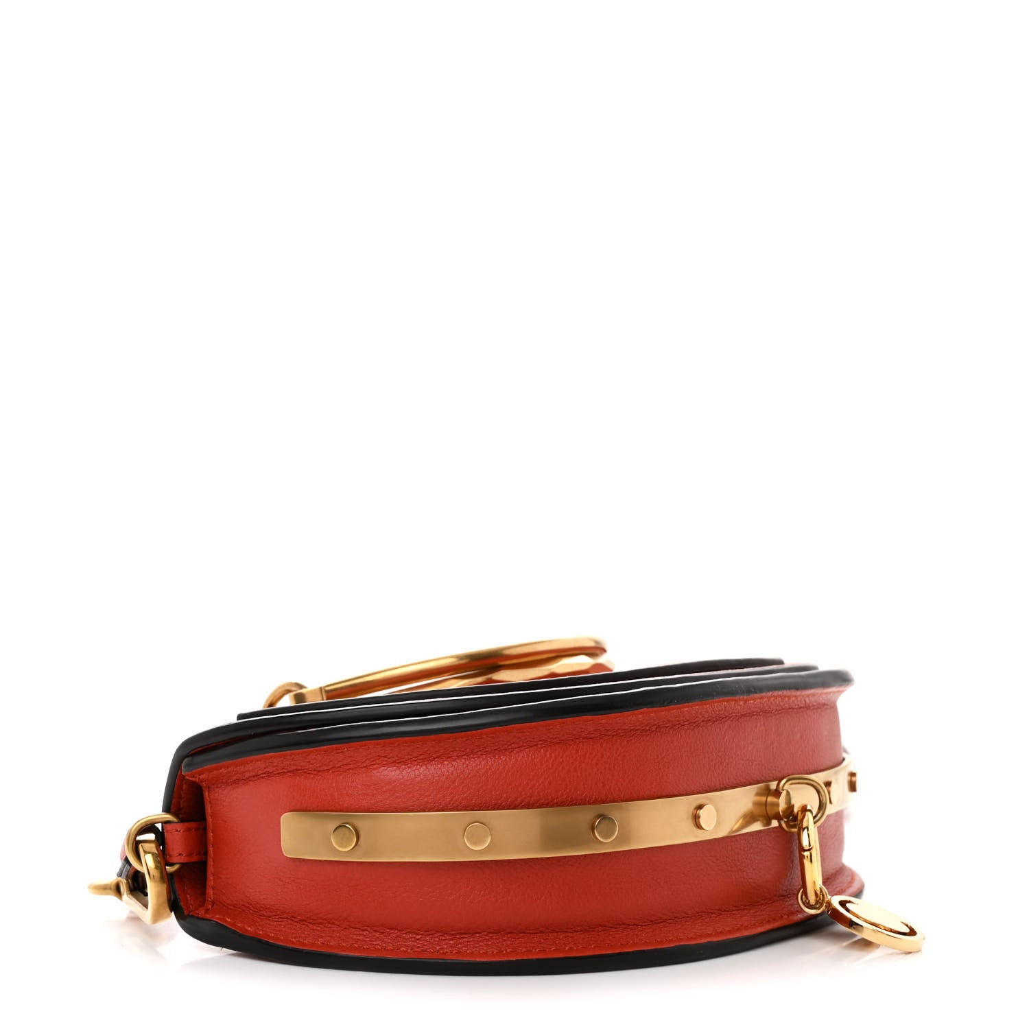 Chloe Calfskin Small Nile Bracelet Minaudiere Bag Earthy Red 4 of 11