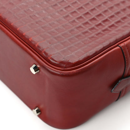 Hermes Box Calf Waffle Plume 32 Rouge H 10 of 11