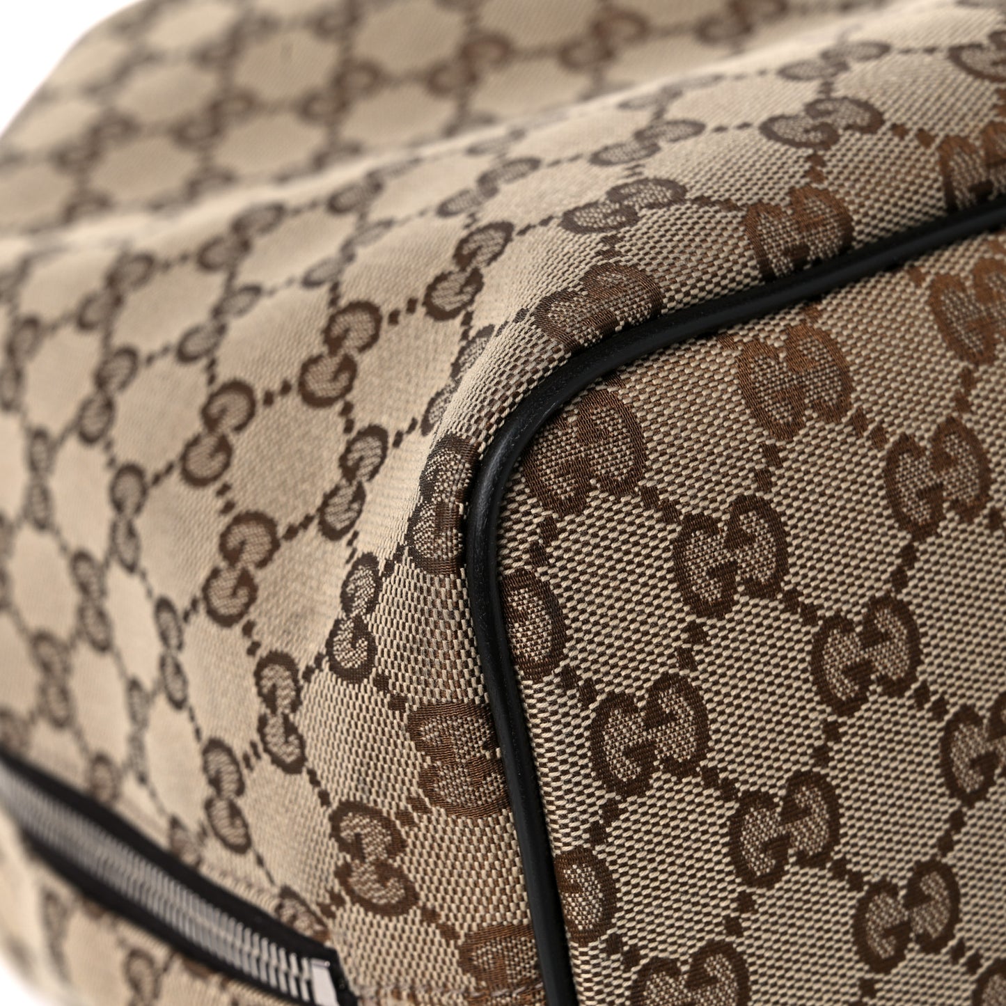 Monogram Dollar Calfskin O Drawstring Backpack Beige Ebony Testa di Moro Dark Chocolate