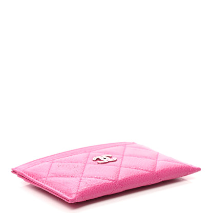 Chanel Caviar Quilted Card Holder Pink 4 of 8