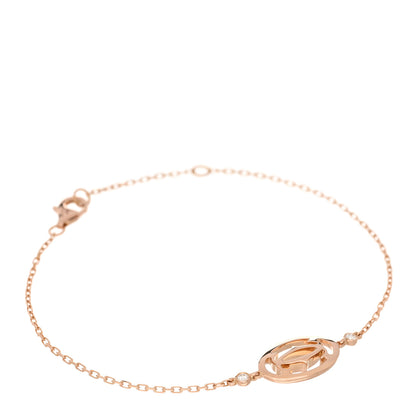 Cartier 18K Pink Gold Diamond Logo De Cartier Bracelet 1 of 3