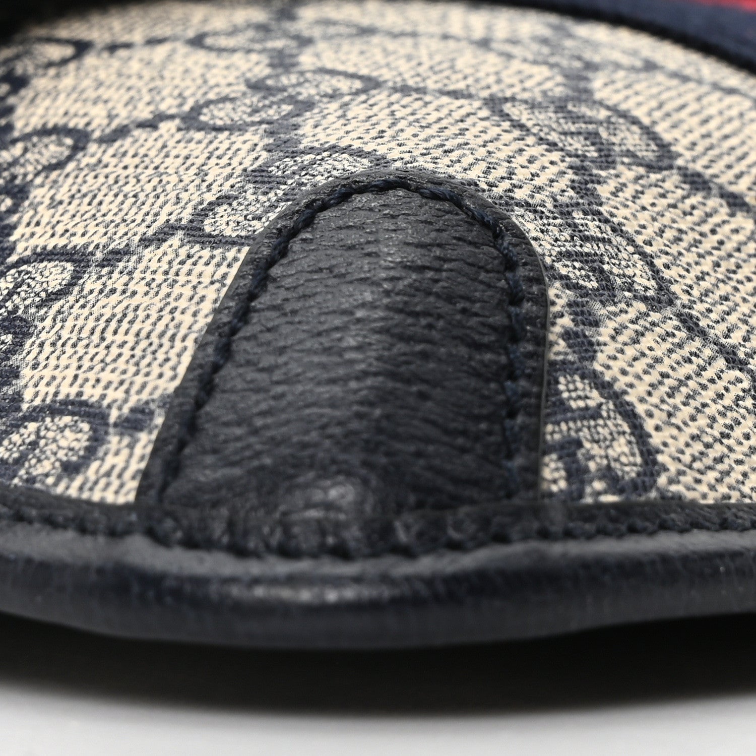 Gucci GG Supreme Monogram Web Small Ophidia Belt Bag 90 36 Beige Navy 9 of 11