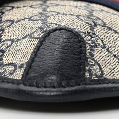 Gucci GG Supreme Monogram Web Small Ophidia Belt Bag 90 36 Beige Navy 9 of 11