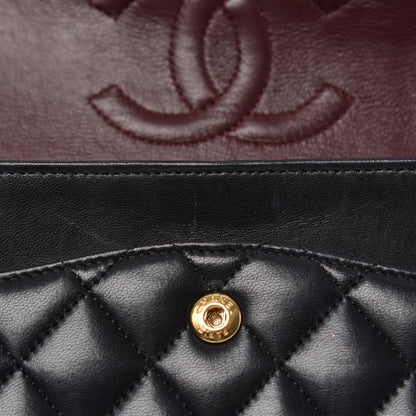 Chanel Lambskin Quilted Medium Double Flap Black 17 of 20