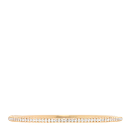 Cartier 18K Yellow Gold Diamond Etincelle de Cartier Bangle Bracelet 16 1 of 4