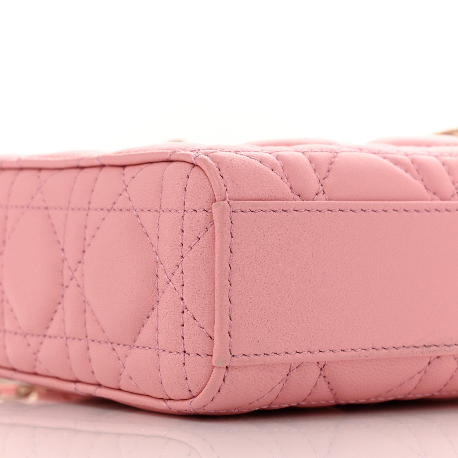 Christian Dior Lambskin Cannage Medium Lady D-Joy Light Pink 9 of 11