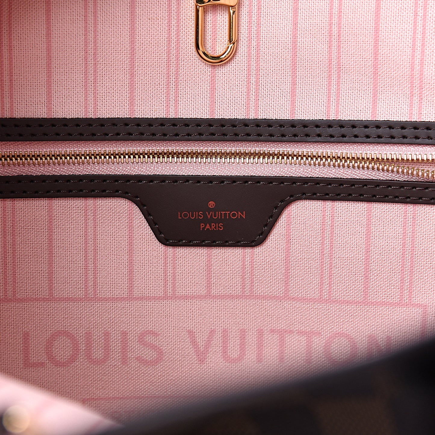 Damier Ebene Neo Neverfull MM Rose Ballerine