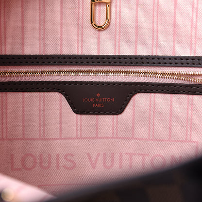 Louis Vuitton Damier Ebene Neo Neverfull MM Rose Ballerine 6 of 12