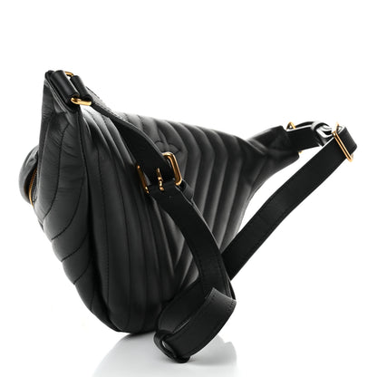 Louis Vuitton Calfskin Quilted New Wave Bumbag Black 3 of 8
