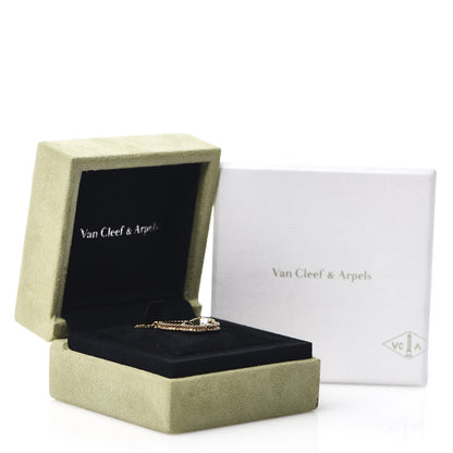 Van Cleef & Arpels 18K Yellow Gold Tiger Eye Lucky Alhambra Butterfly Pendant Necklace 6 of 6