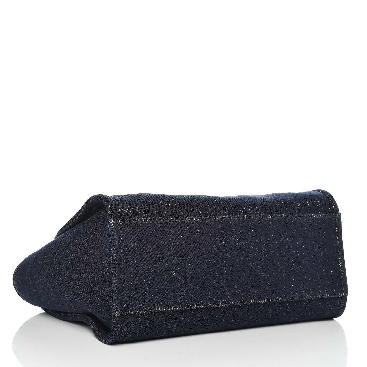 Chanel Lurex Canvas Medium Deauville Tote Navy Blue Gold 5 of 12