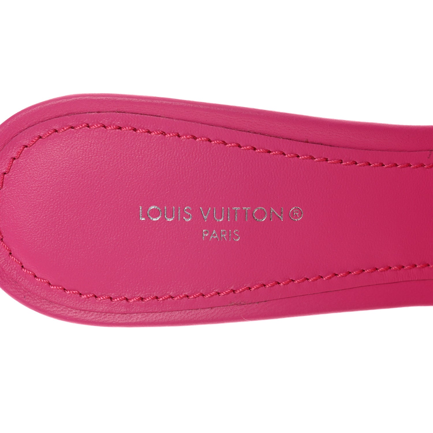 Louis Vuitton Lambskin Embossed Monogram Revival High Heel Mules 40 Rose Pop 7 of 8