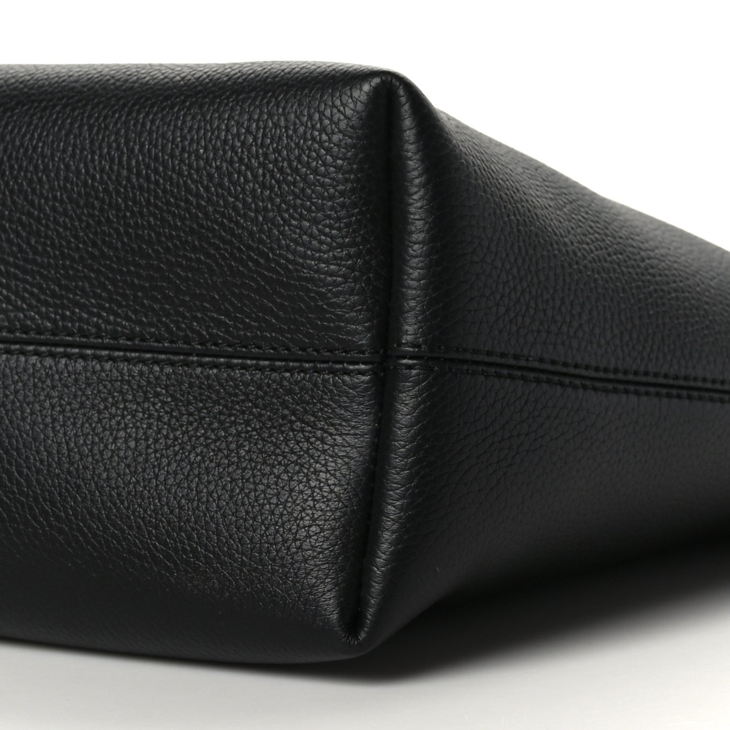 Calfskin Logo Embossed Medium Ardwell Tote Black