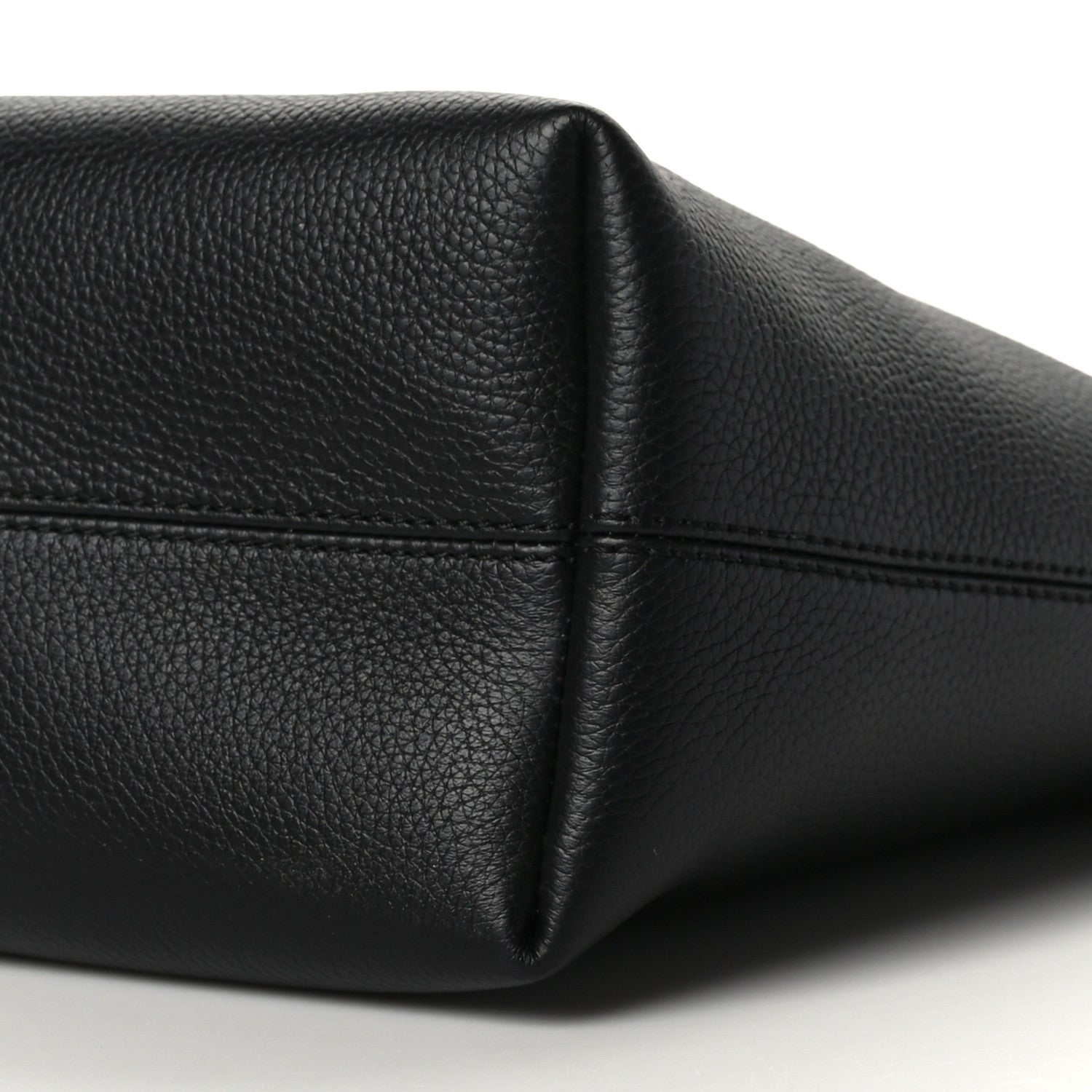 Burberry Calfskin Logo Embossed Medium Ardwell Tote Black 8 of 8