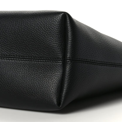 Burberry Calfskin Logo Embossed Medium Ardwell Tote Black 8 of 8