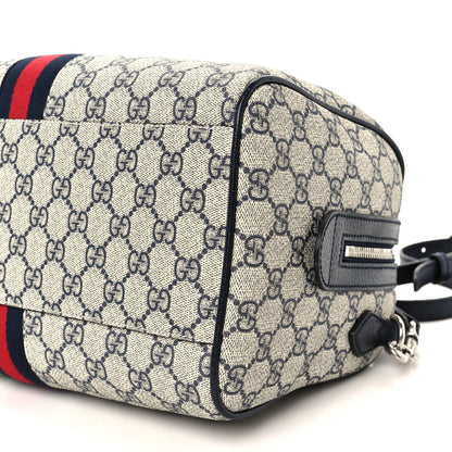 Gucci GG Supreme Monogram Web Medium Ophidia Top Handle Bag Beige Blue 11 of 11