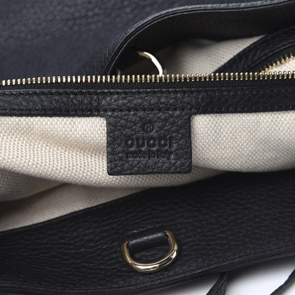 Gucci Pebbled Calfskin Medium Soho Chain Shoulder Bag Black 6 of 11