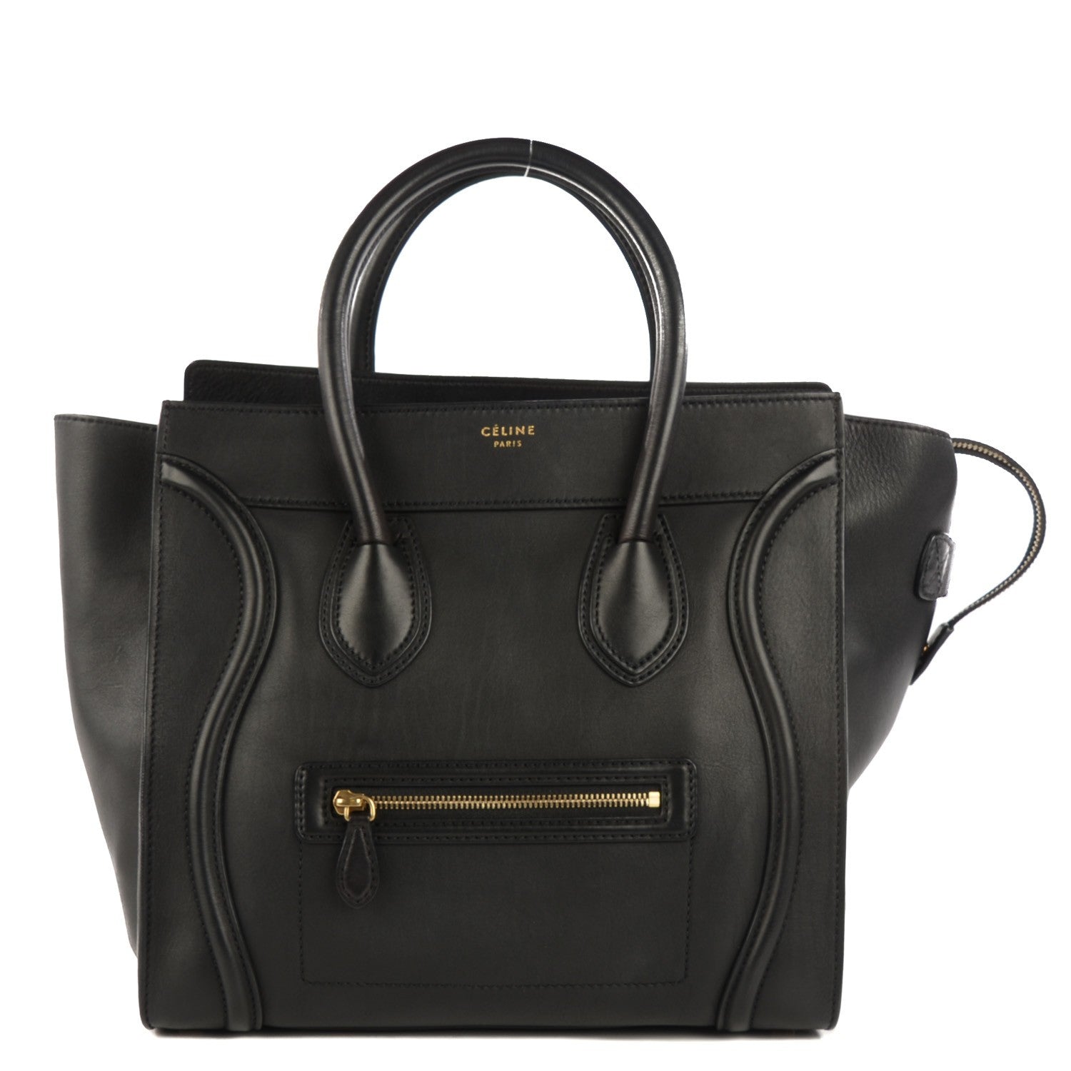 Celine Smooth Calfskin Mini Luggage Black 1 of 8