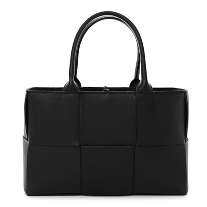 Bottega Veneta Grained Calfskin Intrecciato Small Arco Tote Black 1 of 12
