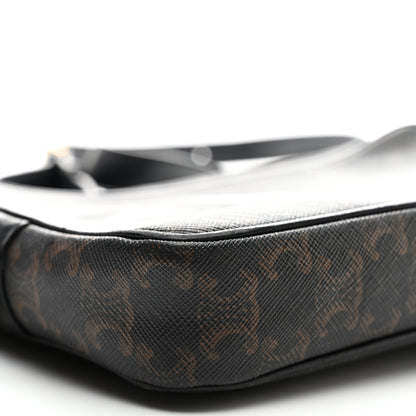 Celine Triomphe Canvas Medium Messenger Bag Black 9 of 13