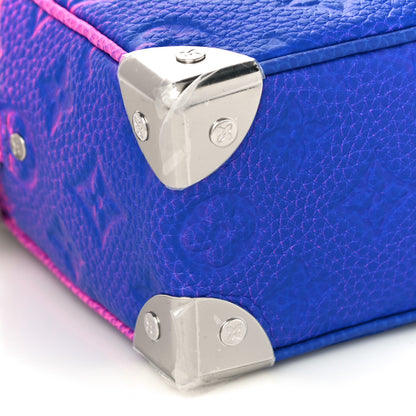 Louis Vuitton Taurillon Illusion Mini Soft Trunk Bleu Rose 8 of 9