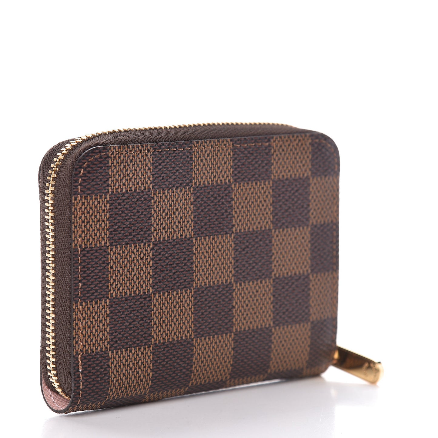 Damier Ebene Zippy Coin Purse Rose Ballerine