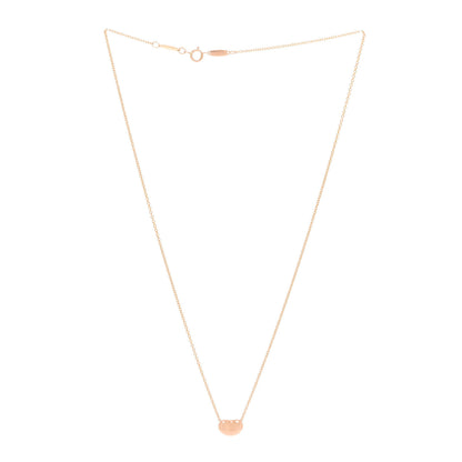 Tiffany 18K Rose Gold 9mm Elsa Peretti Bean Pendant Necklace 3 of 5