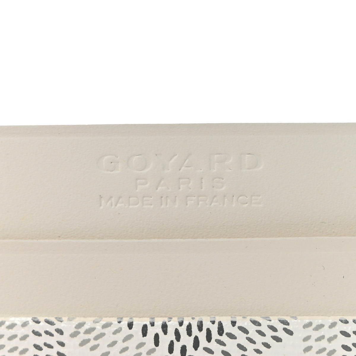 Goyardine Saint Sulpice Card Holder White