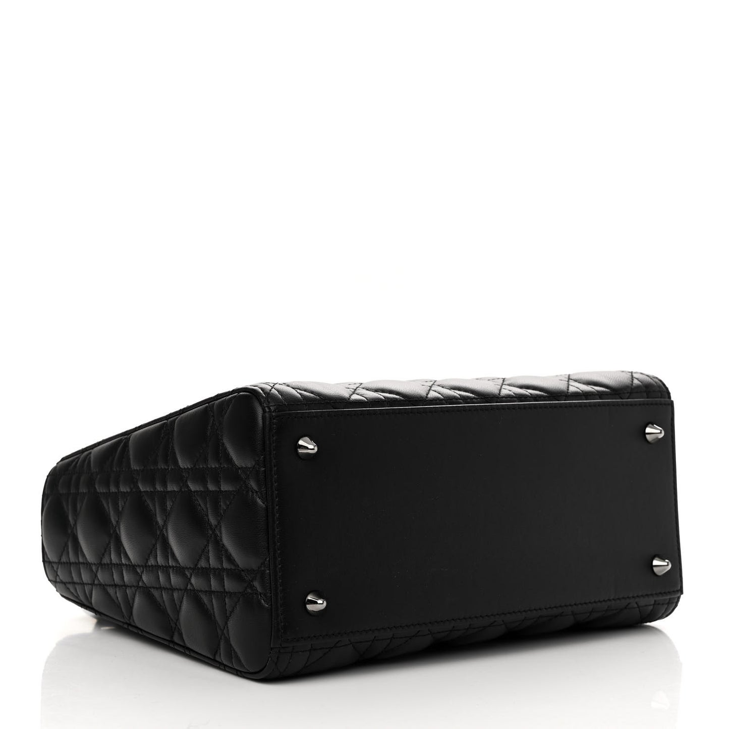 Lambskin Cannage Medium Lady Dior Black