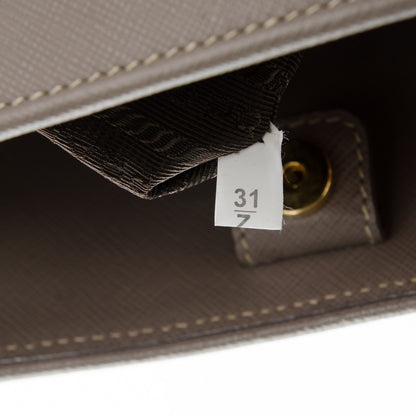 Prada Saffiano Lux Open Promenade Tote Argilla 7 of 7