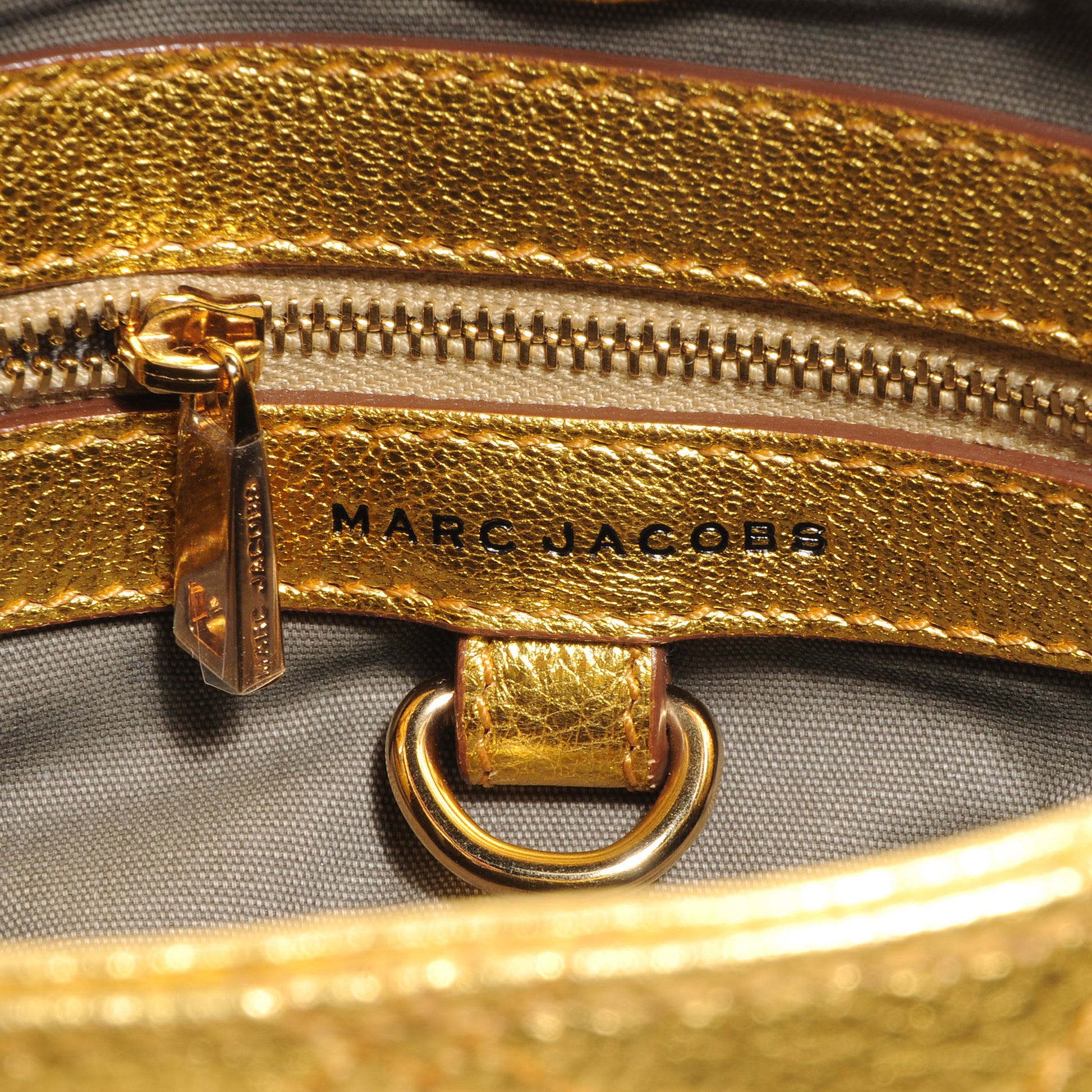 Marc Jacobs Quilted Leather Kristina Metallic Gold 6 of 9