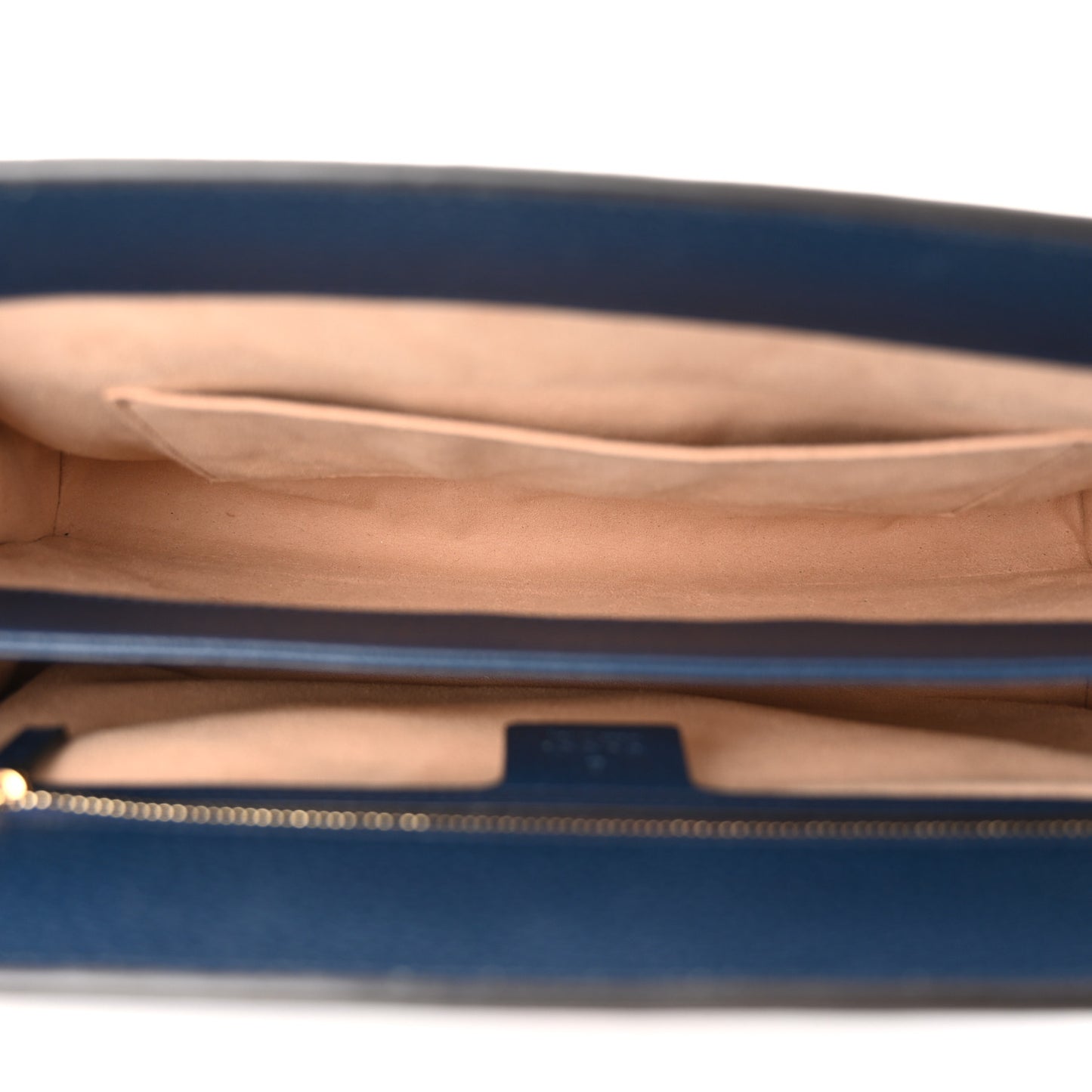 Textured Calfskin Web Medium Ophidia Chain Shoulder Bag Blue Agata