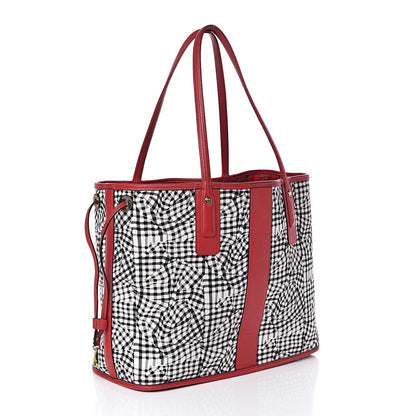 MCM Visetos Medium Liz Reversible Shopper Tote Ruby Red 7 of 18
