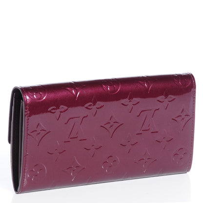 Louis Vuitton Vernis Sarah Wallet Rouge Fauviste 3 of 8