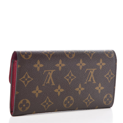 Louis Vuitton Monogram Emilie Wallet Fuchsia 3 of 7
