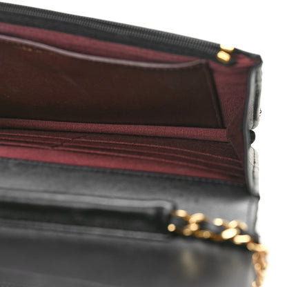 Chanel Lambskin Quilted Wallet On Chain WOC Black 5 of 10