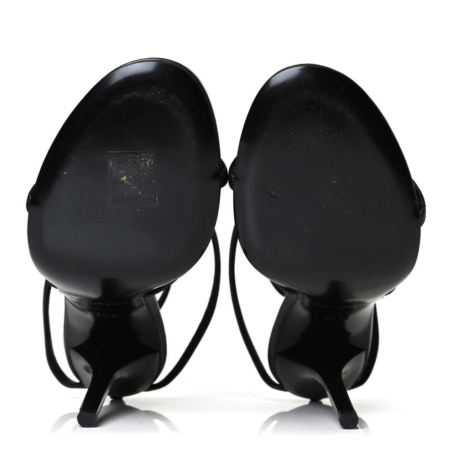 Calfskin Cassandra 110 Sandals 35.5 Black