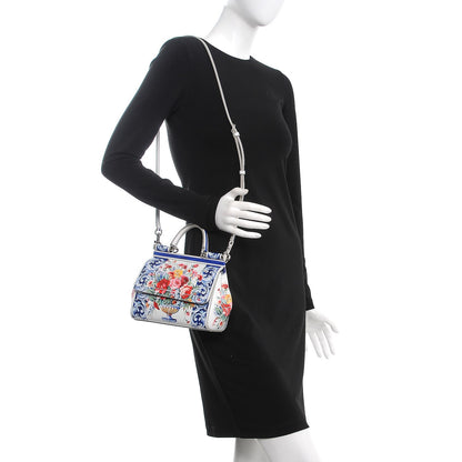 Dolce & Gabbana Dauphine Majolica Print Small Miss Sicily Satchel Multi 3 of 8