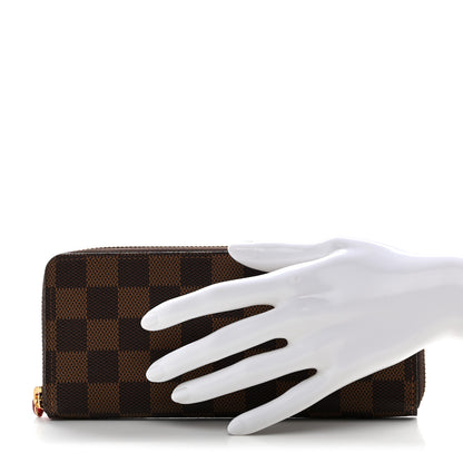 Louis Vuitton Damier Ebene Clemence Wallet Cherry 2 of 8