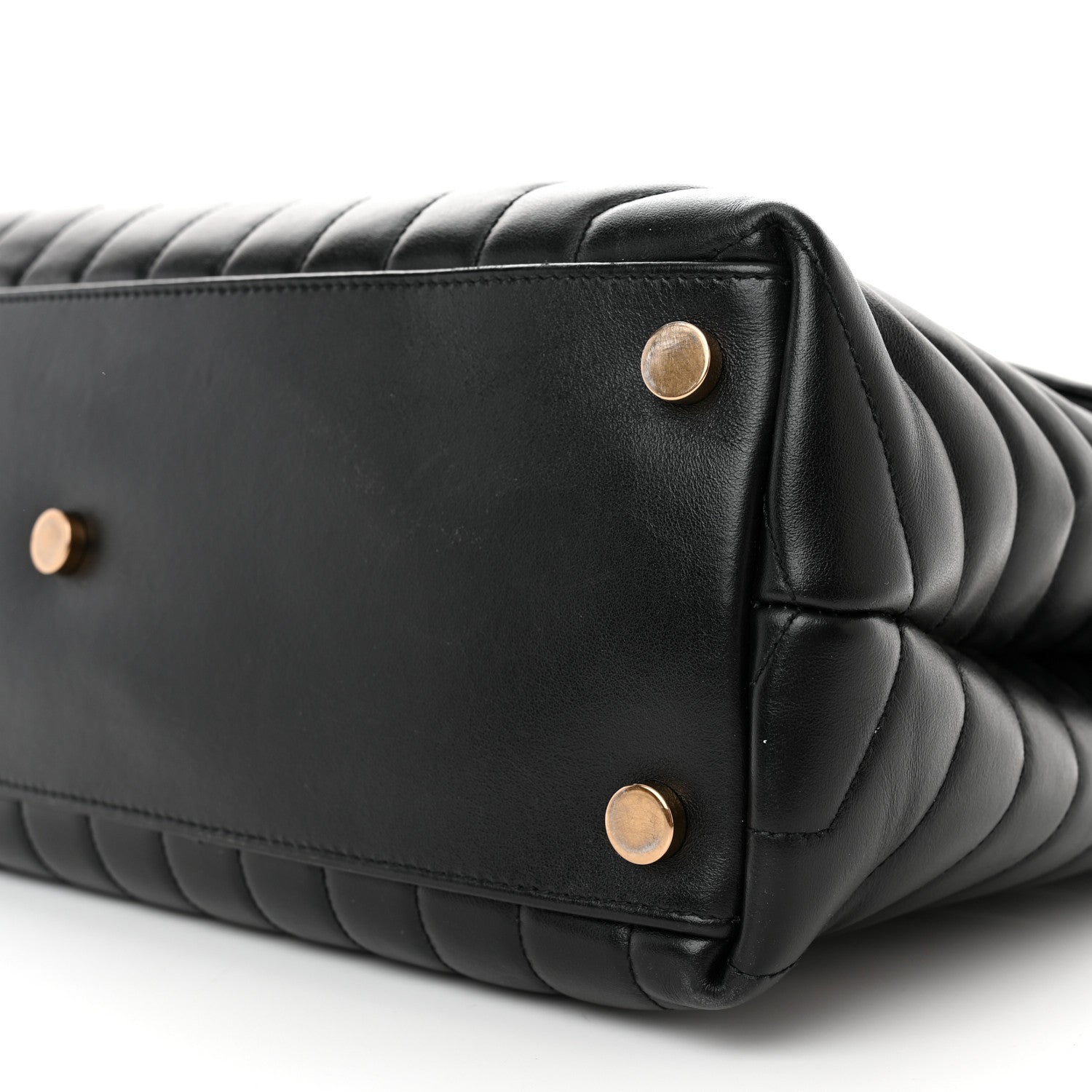 Saint Laurent Calfskin Y Quilted Monogram Large Loulou Chain Satchel Black 10 of 13